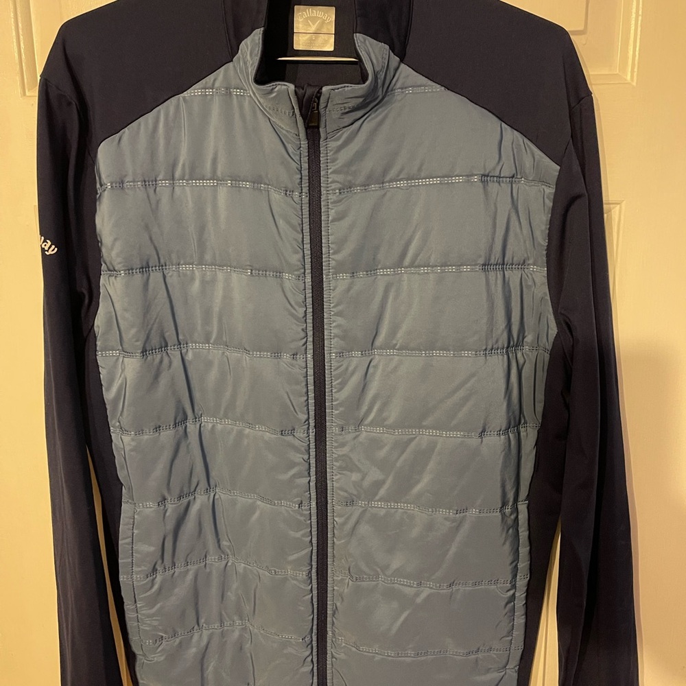 Callaway Men's Navy and Light Blue Performance Jacket